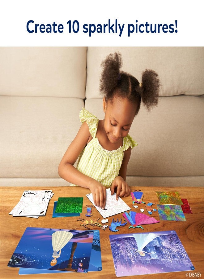 سكيلماتيكس سكيل ماتيكس فويل فن - ديزني فروزن، فن خالٍ من الفوضى للأطفال، مجموعات ومستلزمات الحرف اليدوية، نشاط إبداعي يمكنك صنعه بنفسك، ألعاب سفر، هدايا لمحبي إلسا، وآنا، وأولاف، للبنات، والأولاد، من سن 4، 5، 6، 7، 8، 9 سنوات - Image 2